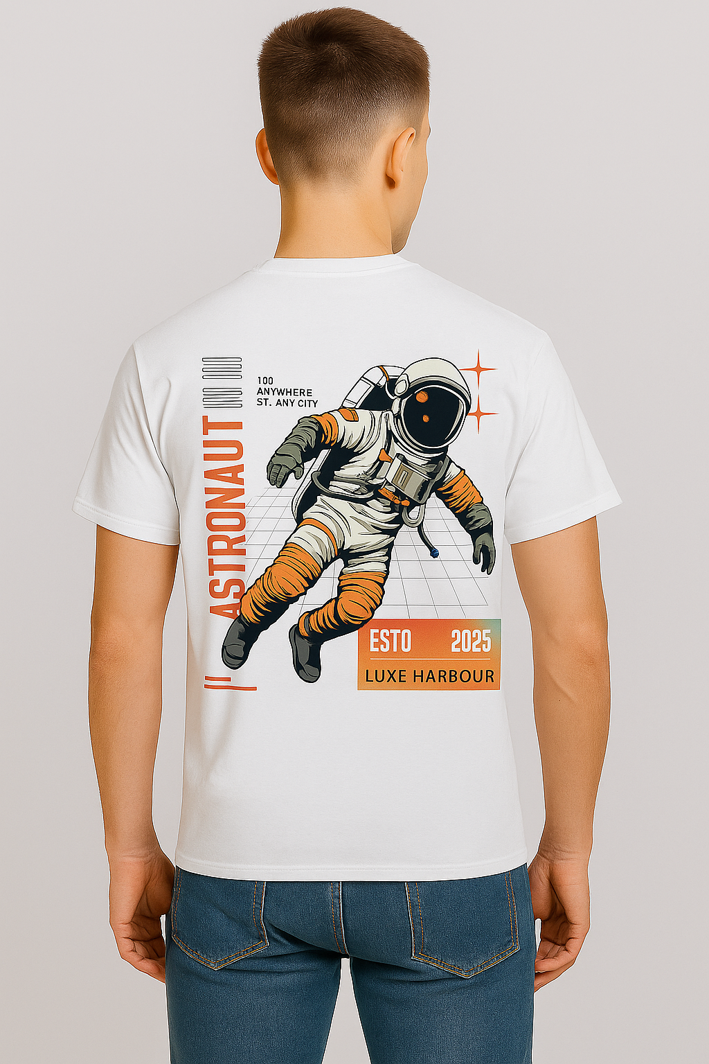 Astronaut Luxe Harbour T-Shirt – Black Edition