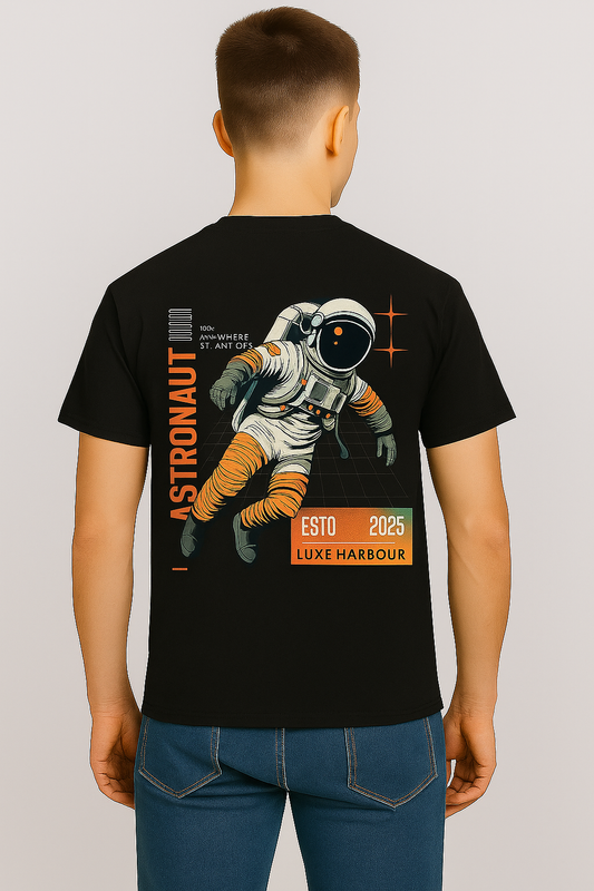 Astronaut Luxe Harbour T-Shirt – Black Edition